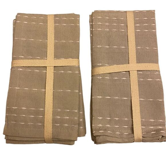 Naturals Table Linens Gray Cloth Napkins 2 sets of 2 NWT - Picture 4 of 5